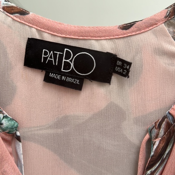 PATBO Floral Print Tie Neck Romper - Picture 6 of 6